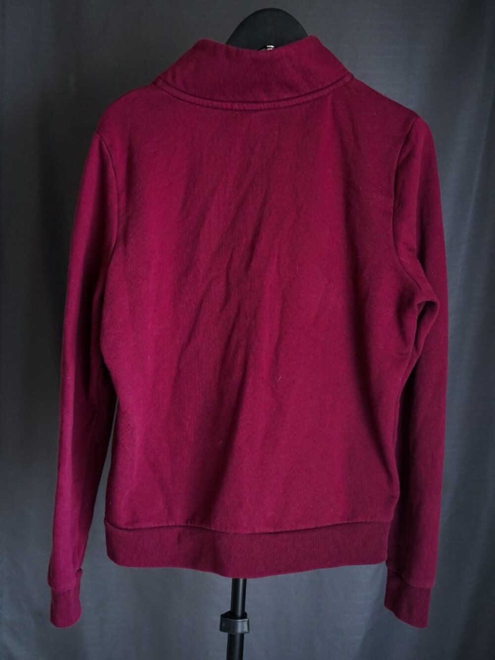 Victoria's Secret PINK Women's Maroon Quarter-Zip Pullover Sweatshirt Large - Picture 10 of 10